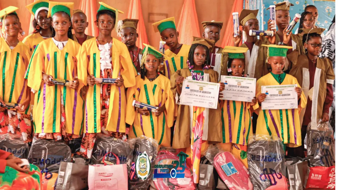 Conde students at an awards event